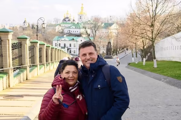 Marion und Pavol in Kiew